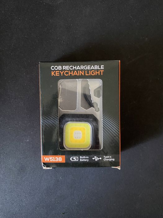 COB фонарик карабин