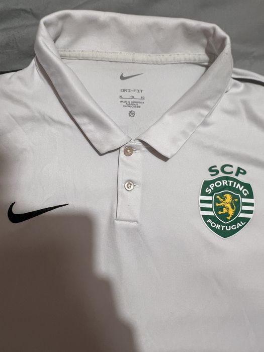 Pólo branco - Sporting NIKE - tam XL