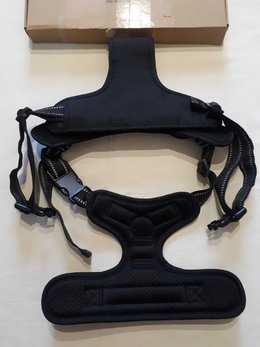 Шлейка для собак без тяги PoyPet, світловідбивна з переднім повідцем