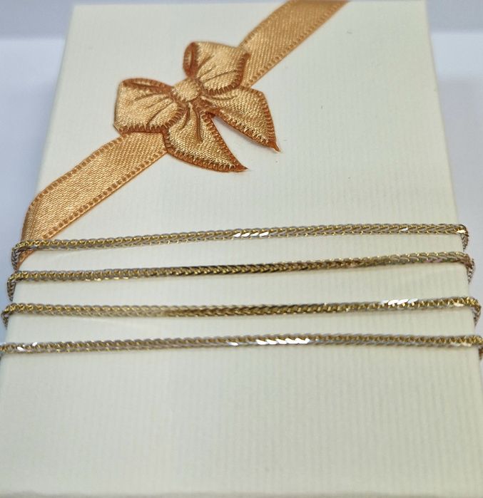 Piękny złoty łańcuszek Nowy PR 585 długość 50 cm