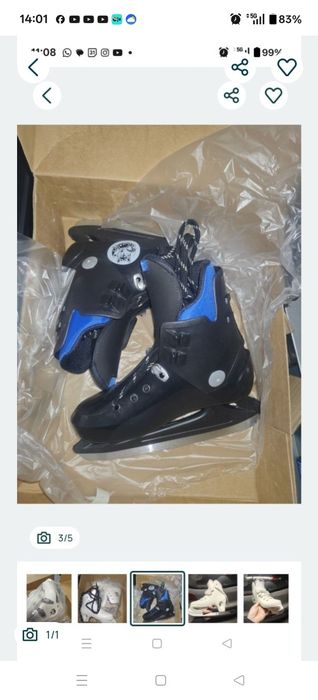 Łyżwy nowe rozm 37