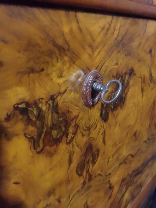 Sekretera biedermeier orzech włoski