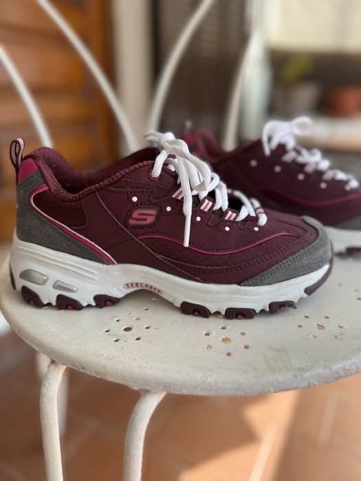 Tenis skechers roxo senhora 35
