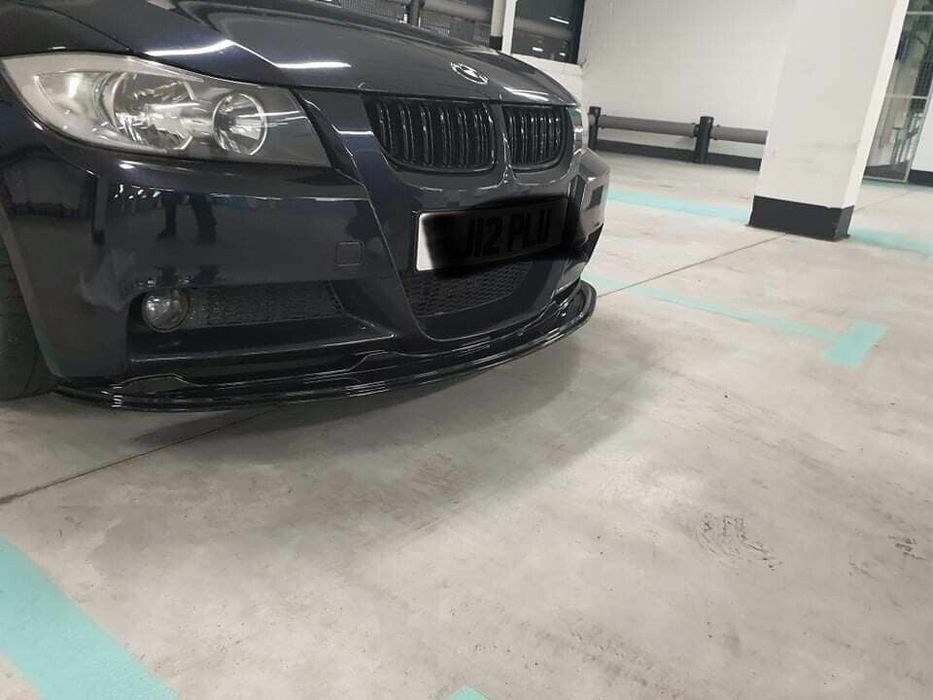 Nerki Grill Nakładki BMW E90 E91 przedlift 05/08 Czarny połysk