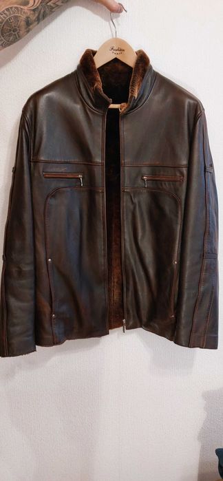 кожаная куртка зимняя мужская