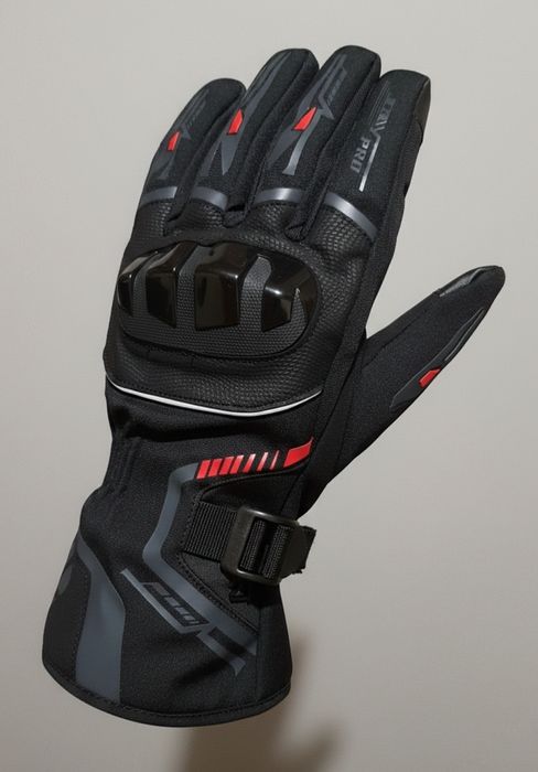 Męskie rękawice ocieplane L  z ochraniaczem kostek dotykowe