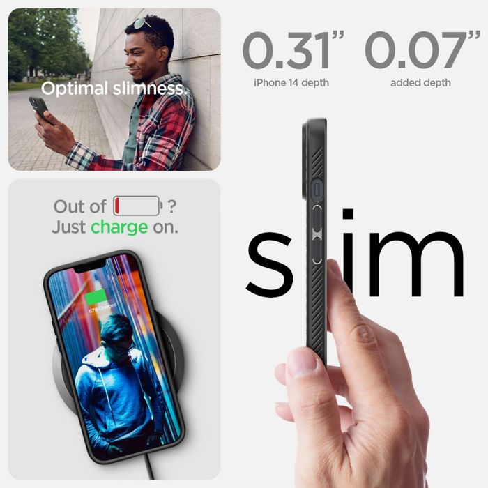 Spigen liquid Air iPhone 14 matte black