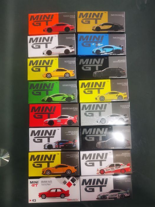 Mini gt novos com portes incluídos