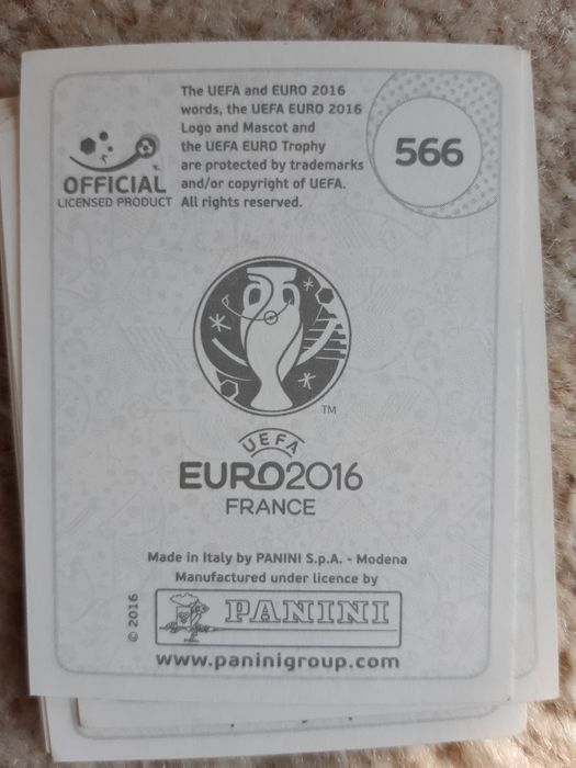 Cromos das cadernetas Panini