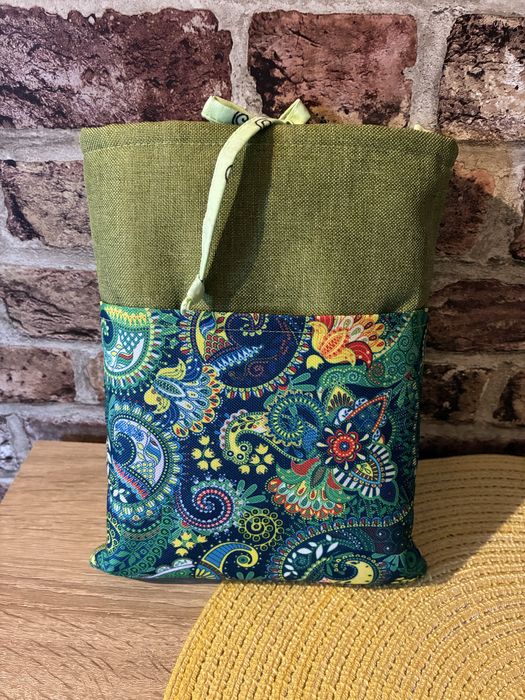 Etui otulacz na książkę handmade