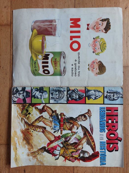 Caderneta de cromos "Heróis lendários e da história" - 1963 - Completa