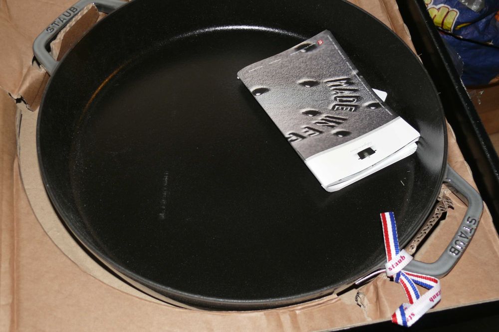 Frigideira de Dupla Alça Staub 13" - Cinza Grafite