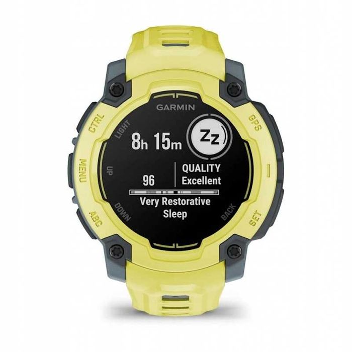 Smartwatch Garmin Instinct E żółty (Electric Lime)