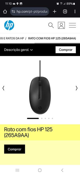 Rato HP novo em caixa