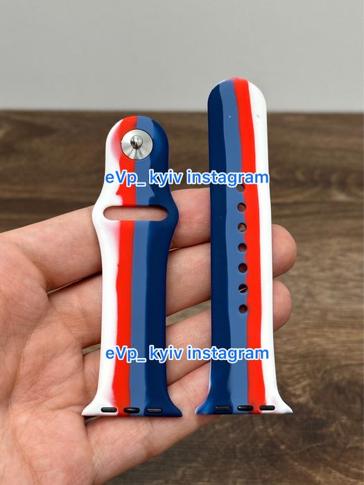 Ремінець браслет Apple Watch 38/40/41mm Ремешок епл вотч Rainbow