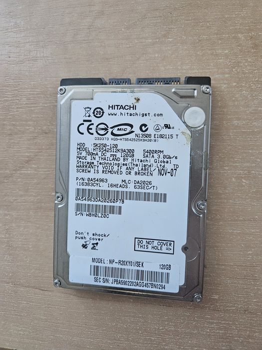 Hitachi Travelstar 5K250 2.5 120GB