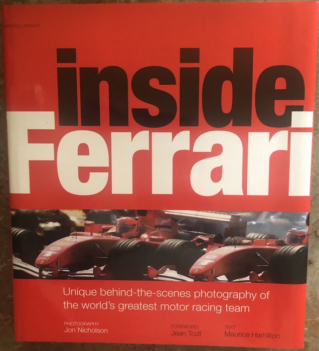 Livro '' Inside ferrari ''