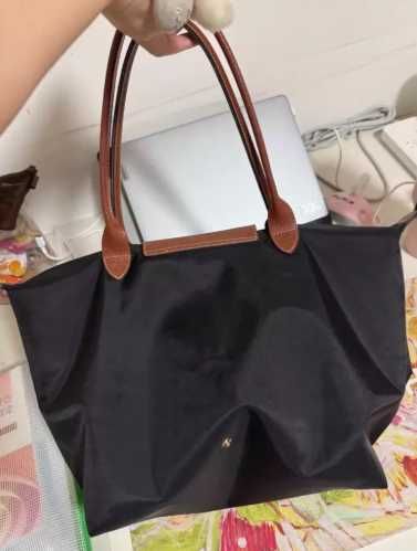 Czarna Torebka Longchamp Le Pliage – Duża, Pojemna i Lekka