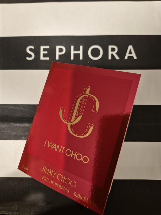 Nowy z Sephora! JIMMY CHOO I Want Choo 2 ml EDP zapach orientalny kwiatowy owocowy