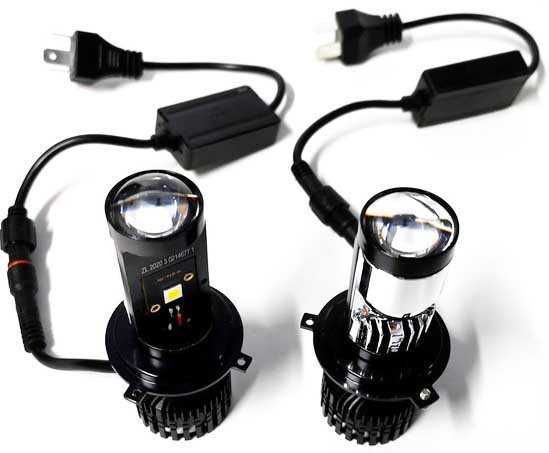 Очень крутые лампы H4 60Вт в авто! Лампы BI-LED H4 мини линзы Y10Prо