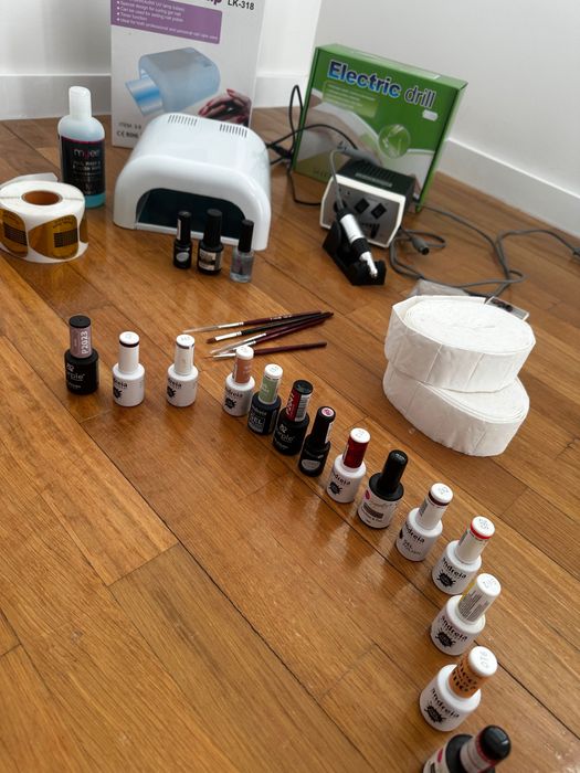 Conjunto KIT para fazer Unhas de Gel completo NOVO