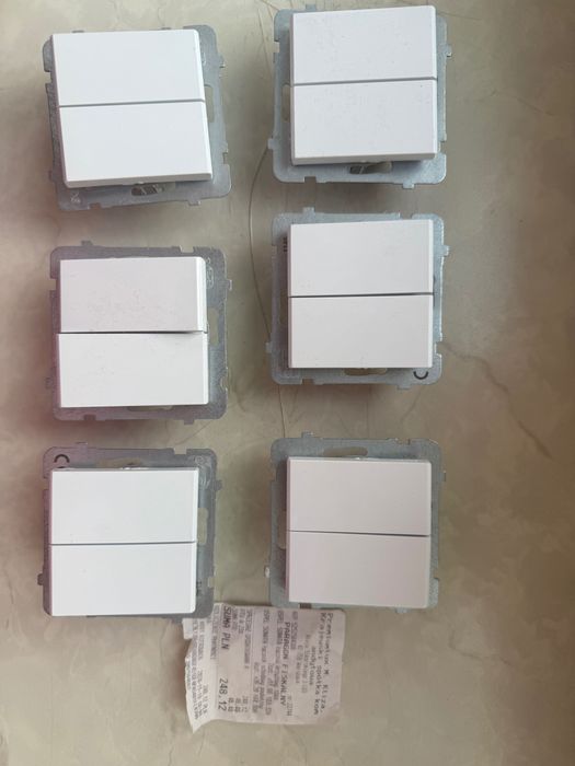 Włącznik podwójny schodowy i krzyżowy Ospel Sonata