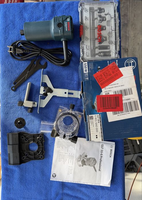 Frezarka Bosch Professional GLF 55-6 frezy adapter prowadnicy