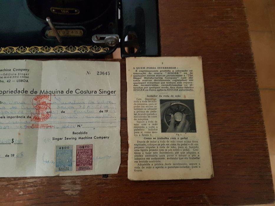Maquina de costura Singer 1958 antiguidade