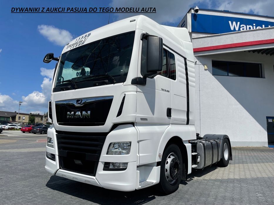 Dywaniki Maty MAN TGX 18-20 1szuflada automat Materiał Nubuck / Alcantara
