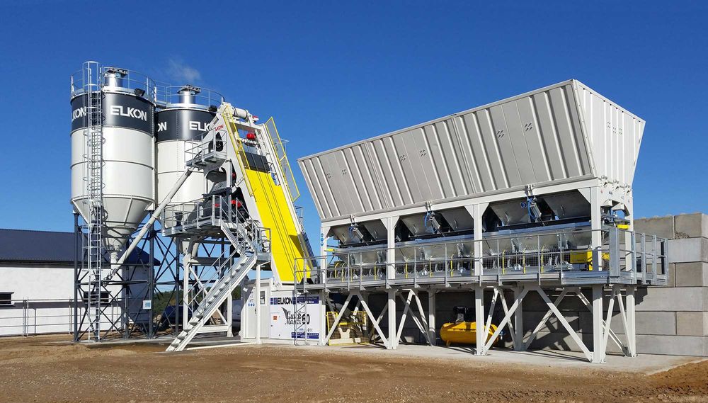 Mobilny węzeł betoniarski ELKON Quick Master-60 1m3 skip+dostawa