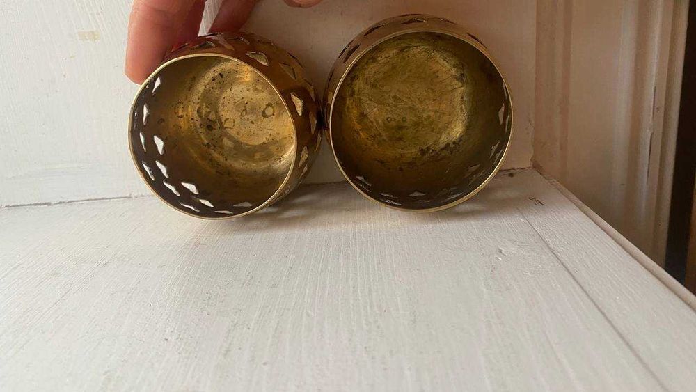 Подсвечник стаканчик с сердечками для чайной свечи