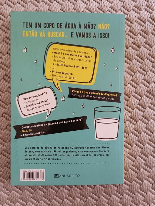 Livro Piadas Secas