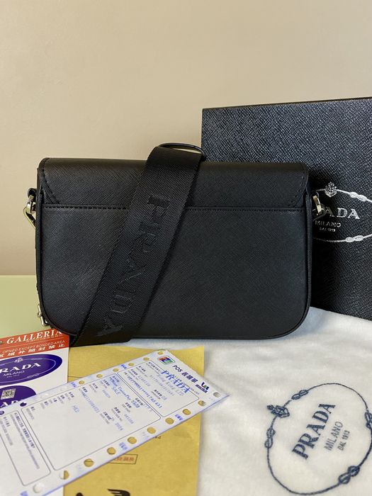 Prada Saffiano Leather Shoulder Messenger Bag