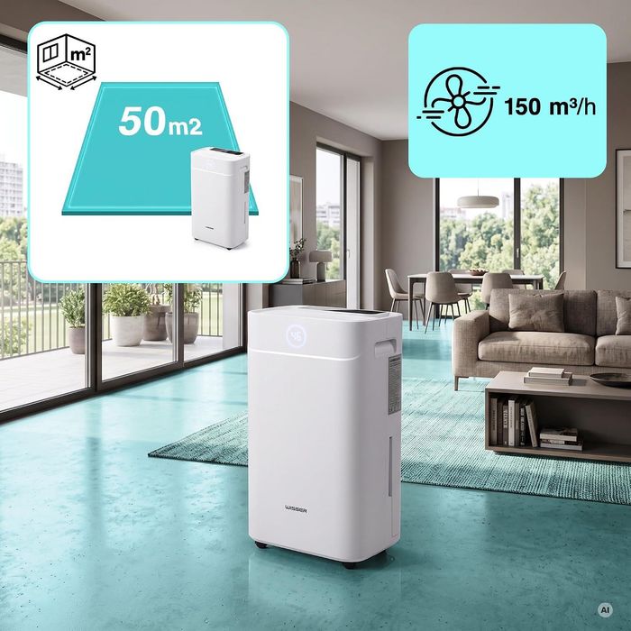 Elektryczny osuszacz powietrza 20 l/24 h do 50 m²