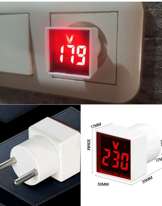 Вольтметр цифровой 220 вольт. Просто  включи в розетку. ВСЕГДА В НАЛИЧ