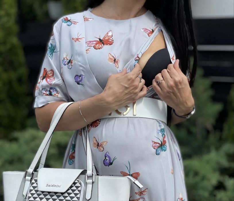 Сукня для вагітних і годуючих мам Lamama clothes