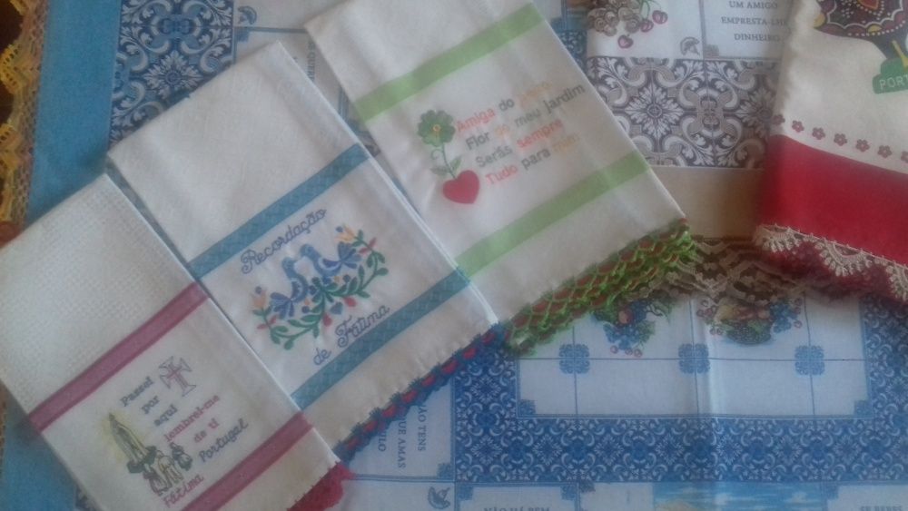 Panos de cozinha e Mantéis rendados tradicionais | Novos