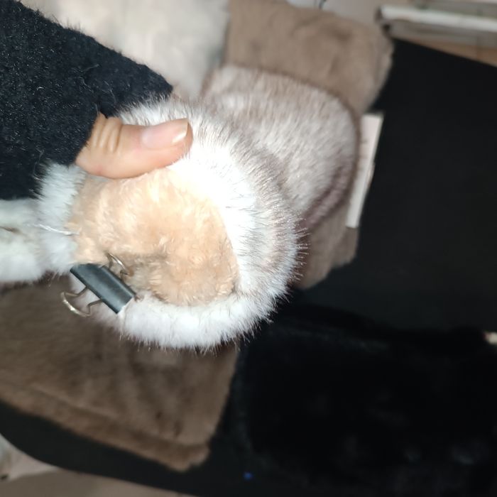 Мохнатые митенки