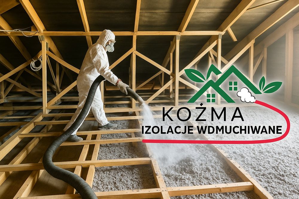 Ocieplenia metodą wdmuchiwania CELULOZA/WEŁNY