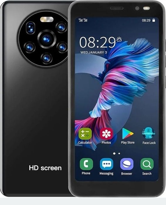 Unlock Smartphone, 5,45in HD Full Screen Dual Sim Cards Telefony