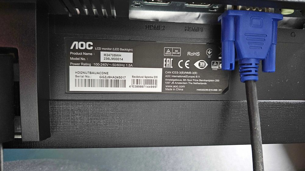 Zestaw komputerowy Intel Core i3 monitor Aoc 24 cale sprawny