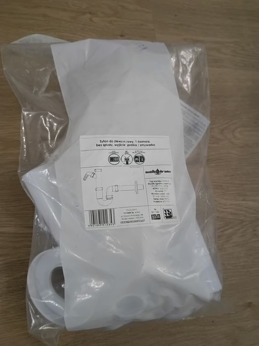 Syfon do zlewu 1 komora bez spustu nowy