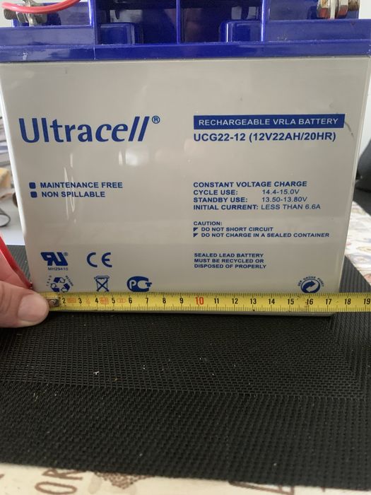 Bateria ultracell bateria recarregavel 12v 22ah 20h