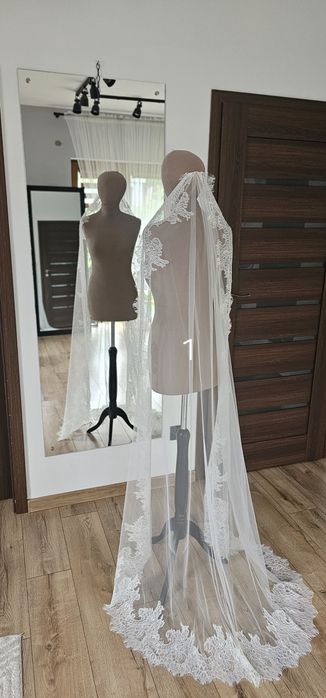 Romantyczny Welon Ślubny – Model 1 (190 cm)