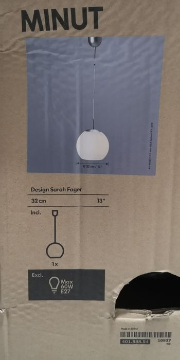 Candeeiro Ikea Minut, globo bola esfera
