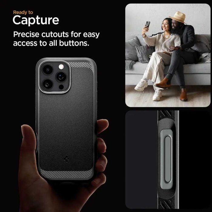 Чехол Spigen Rugged Armor MagFit для iPhone 16 Pro Max Matte Black