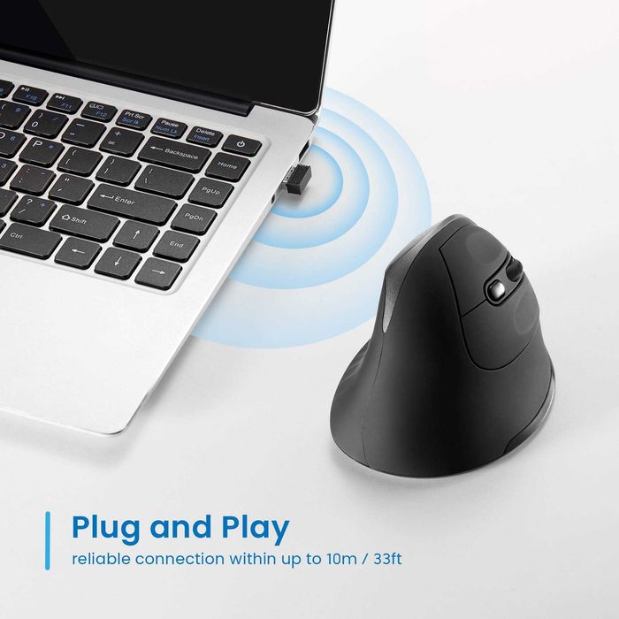 Rato novo Vertical Ergonomico Ewent EW3229 2400DPI