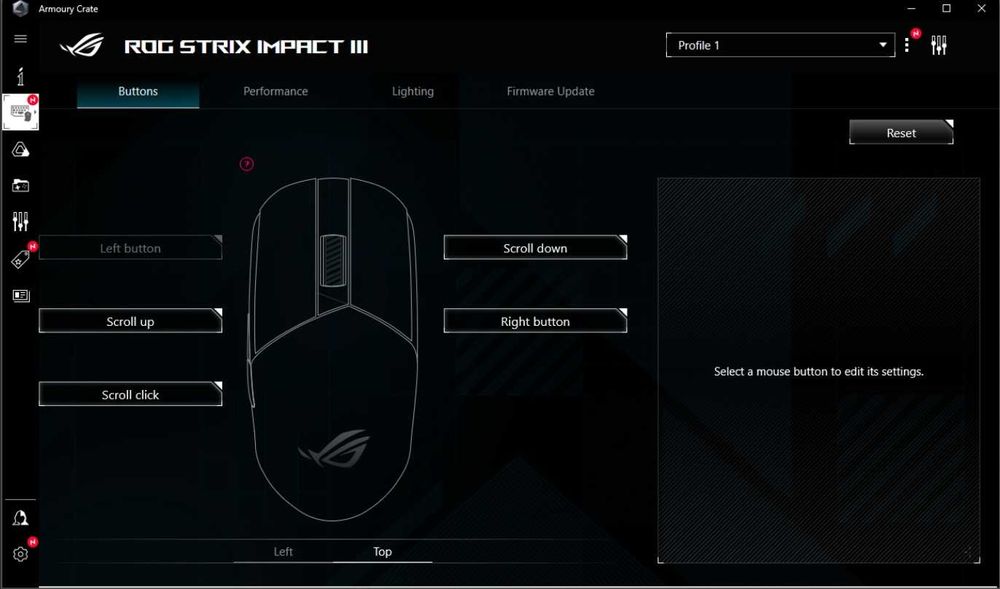 Игровая мышь ASUS ROG Strix Impact III (P518) — Новая