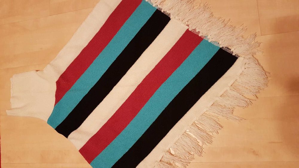 super sweter poncho S z golfem