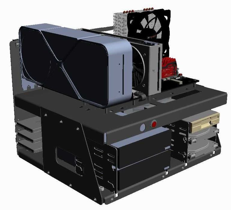 Obudowa P-CASE 10 ATX RAW najlepszy test bench na rynku !Profesjonalny